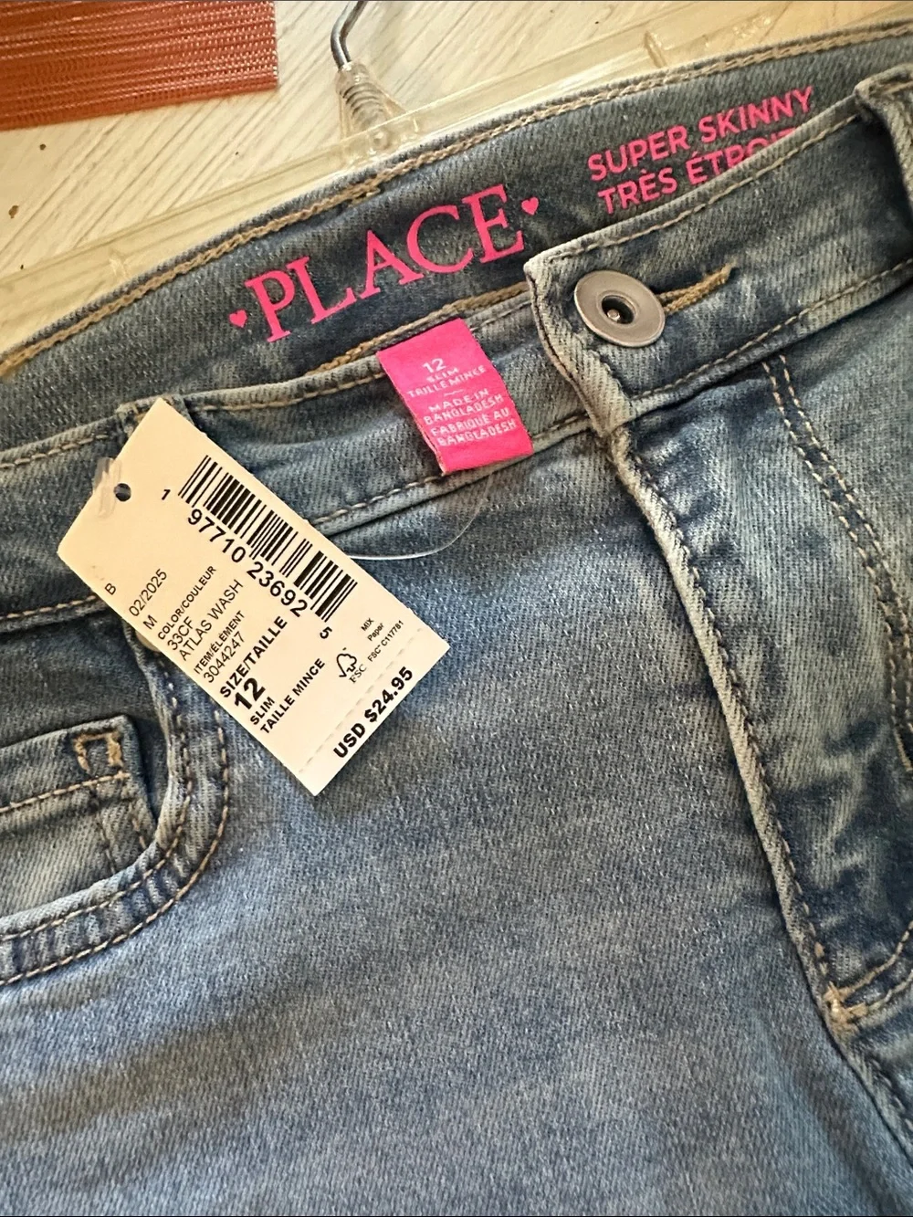 The Children's Place Light Blue Skinny Jeans for Kids